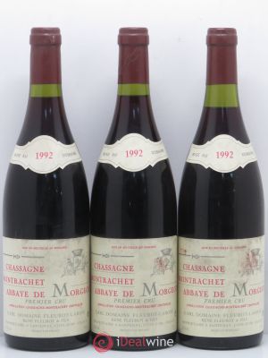 Chassagne-Montrachet 1er Cru Abbaye de Morgeot Fleurot Larose 1992 - Lot of 3 Bottles
