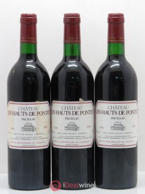 Les Hauts de Pontet-Canet Second Vin  1986 - Lot of 3 Bottles