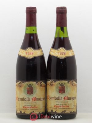 Chambolle-Musigny Chopin Groffier 1988 - Lot of 2 Bottles