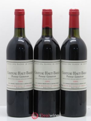 Château Haut-Bailly Cru Classé de Graves  1989 - Lot of 3 Bottles