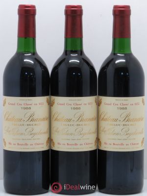 Château Branaire Ducru 4ème Grand Cru Classé  1988 - Lot of 3 Bottles