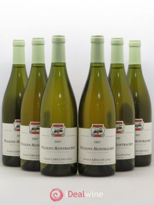 Puligny-Montrachet Louis Carillon & Fils  2007 - Lot of 6 Bottles