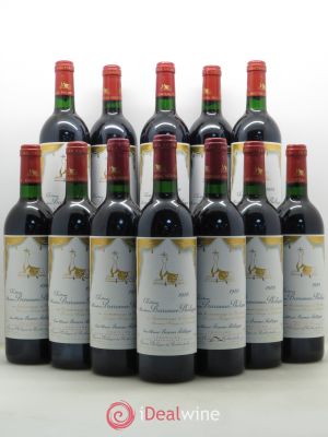 Château d'Armailhac - Mouton Baron(ne) Philippe 5ème Grand Cru Classé  1988 - Lot of 12 Bottles