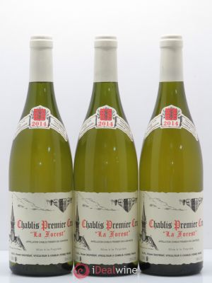 Chablis 1er Cru Forest René et Vincent Dauvissat  2014 - Lot of 3 Bottles