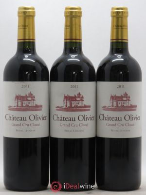 Château Olivier Cru Classé de Graves  2011 - Lot of 3 Bottles