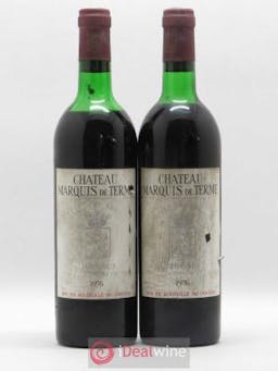 Château Marquis de Terme 4ème Grand Cru Classé  1976 - Lot of 2 Bottles
