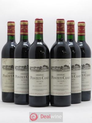 Château Pontet Canet 5ème Grand Cru Classé  1990 - Lot of 6 Bottles