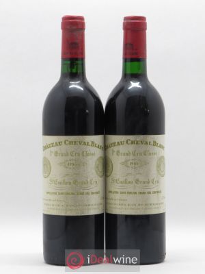 Château Cheval Blanc 1er Grand Cru Classé A  1986 - Lot de 2 Bouteilles