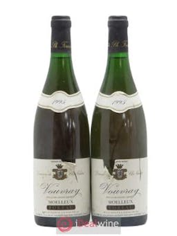 Vouvray Moelleux Clos Naudin - Philippe Foreau  1995 - Lot of 2 Bottles