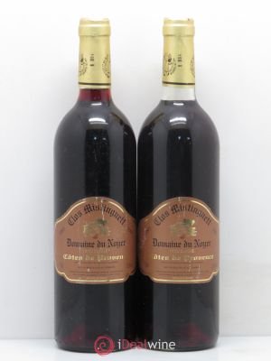 Côtes de Provence Clos Mistinguette Domaine Du Noyer (sans prix de réserve) 1997 - Lot de 2 Bouteilles