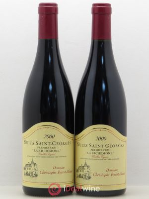 Nuits Saint-Georges 1er Cru La Richemone Vieilles Vignes Perrot-Minot  2000 - Lot de 2 Bouteilles