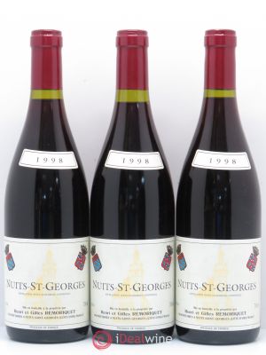 Nuits Saint-Georges Gilles Remoriquet  1998 - Lot of 3 Bottles