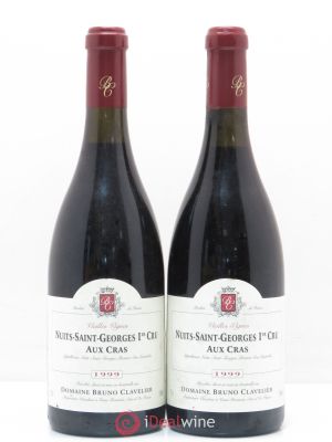 Nuits Saint-Georges 1er Cru Aux Cras Vieilles Vignes Domaine Bruno Clavelier 1999 - Lot of 2 Bottles