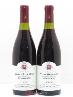 Vosne-Romanée La Montagne Vieilles Vignes Bruno Clavelier 1999 - Lot of 2 Bottles