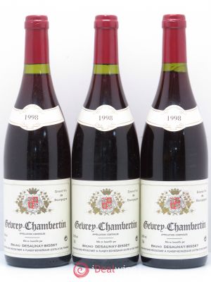 Gevrey-Chambertin Domaine Bruno Desaunay-Bissey 1998 - Lot of 3 Bottles