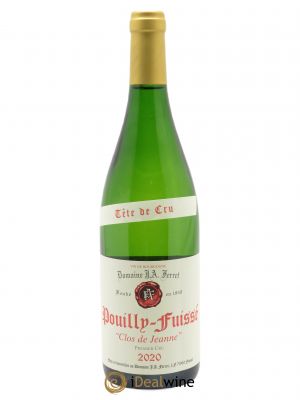 Pouilly-Fuissé Tête de Cru Les Perrières Le Clos des Jeanne J.A. Ferret (Domaine)  2020 - Lot of 1 Bottle