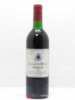 Lacoste Borie  1986 - Lot of 1 Bottle