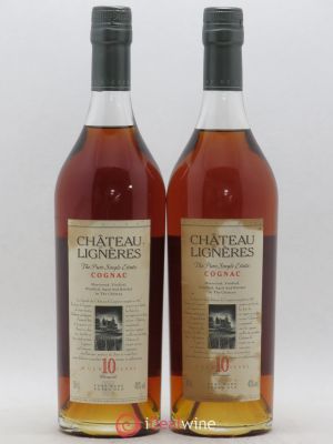 Cognac 10 ans Château de Lignières  - Lot of 2 Bottles