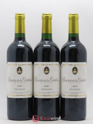 Réserve de la Comtesse Second Vin  2007 - Lot de 3 Bouteilles