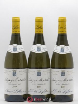 Puligny-Montrachet 1er Cru Champ Gain Olivier Leflaive 2007 - Lot of 3 Bottles