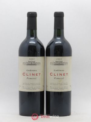 Château Clinet  2003 - Lot of 2 Bottles