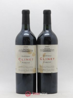 Château Clinet  2002 - Lot de 2 Bouteilles