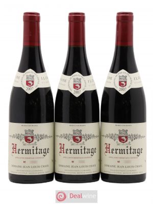 Hermitage Jean-Louis Chave  2007 - Lot of 3 Bottles