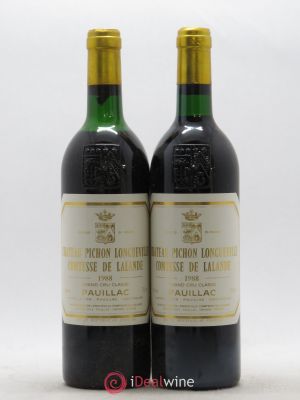 Château Pichon Longueville Comtesse de Lalande 2ème Grand Cru Classé  1988 - Lot of 2 Bottles