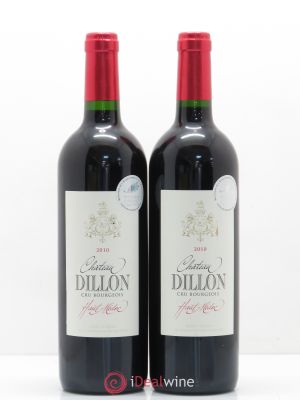 Château Dillon Cru Bourgeois (no reserve) 2010 - Lot of 2 Bottles