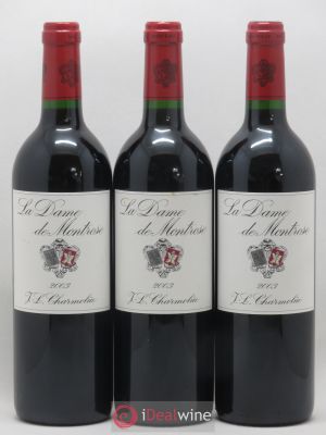 La Dame de Montrose Second Vin  2003 - Lot of 3 Bottles
