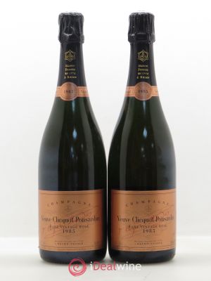 Brut Champagne Veuve Clicquot Rare Vintage 1985 - Lot de 2 Bouteilles