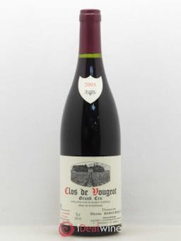 Clos de Vougeot Grand Cru Domaine Henri Rebourseau  2005 - Lot of 1 Bottle