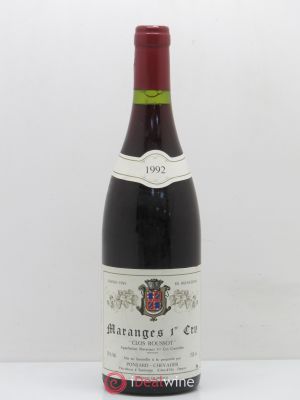 Maranges 1er Cru Clos Roussot Ponsard Chevalier 1992 - Lot de 1 Bouteille