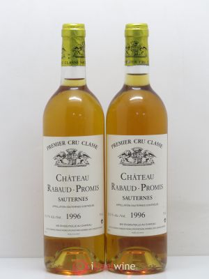 Château Rabaud Promis 1er Grand Cru Classé  1996 - Lot de 2 Bouteilles
