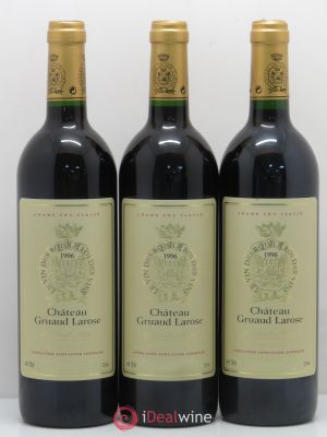 Château Gruaud Larose 2ème Grand Cru Classé  1996 - Lot de 3 Bouteilles