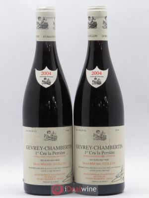 Gevrey-Chambertin 1er Cru La Perrière Domaine Guillon (no reserve) 2004 - Lot of 2 Bottles