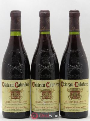 Châteauneuf-du-Pape Château Cabrières (no reserve) 1993 - Lot of 3 Bottles