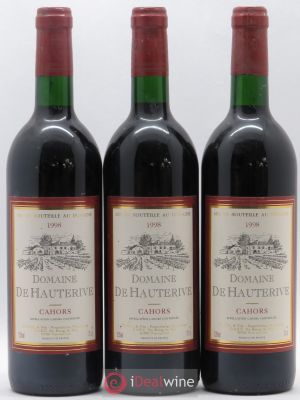Cahors Domaine de Hauterive (no reserve) 1998 - Lot of 3 Bottles