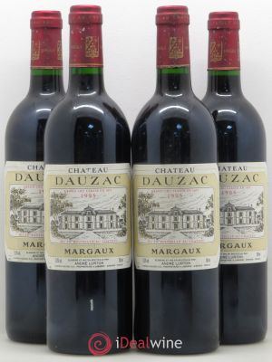 Château Dauzac 5ème Grand Cru Classé (no reserve) 1995 - Lot of 4 Bottles