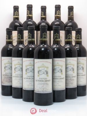 Château La Tour Carnet 4ème Grand Cru Classé  2001 - Lot of 12 Bottles
