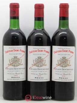 Château Saint-Pierre 4ème Grand Cru Classé  1970 - Lot of 3 Bottles
