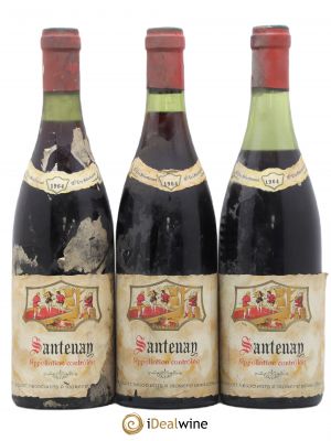 Santenay Négociant Doucet (sans prix de réserve) 1964 - Lot de 3 Bouteilles