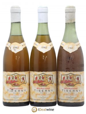 Bourgogne Tiserny Négociant Doucet (sans prix de réserve) 1967 - Lot de 3 Bouteilles