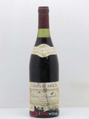 Charmes-Chambertin Grand Cru Charmes Louis Max 1981 - Lot of 1 Bottle