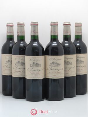 Pomerol Le Benjamin De Beauregard 1997 - Lot of 6 Bottles