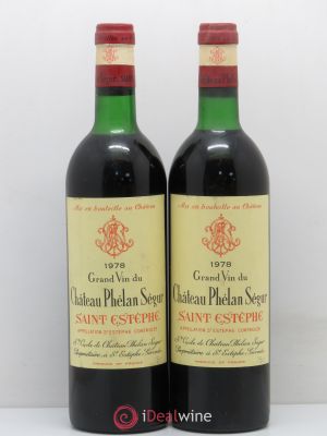 Château Phélan Ségur  1978 - Lot of 2 Bottles