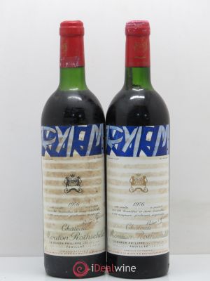 Château Mouton Rothschild 1er Grand Cru Classé  1976 - Lot of 2 Bottles