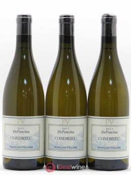 Condrieu Déponcins François Villard  2017 - Lot of 3 Bottles