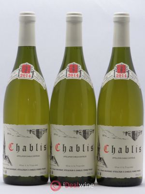 Chablis René et Vincent Dauvissat  2014 - Lot of 3 Bottles