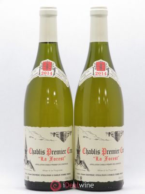 Chablis 1er Cru La Forest René et Vincent Dauvissat  2014 - Lot of 2 Bottles